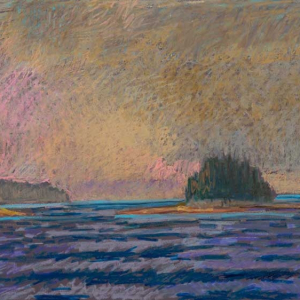 Morning Before Storm27 x 19"Oil Pastel on Prepared Paper