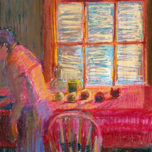 Arranging19 x 14" Oil Pastel on Prepared Paper