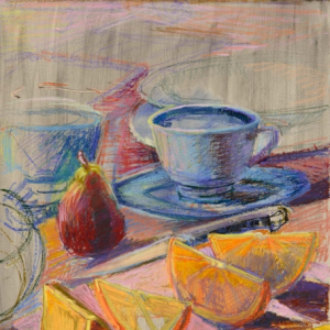 Wedges27 x 19"Oil Pastel on Prepared Paper