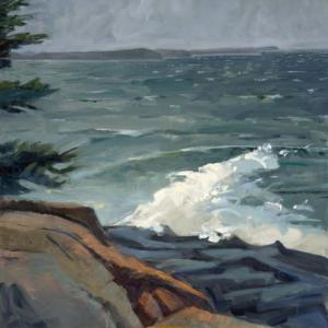 Wind Break  40 x 30" Oil on Canvas