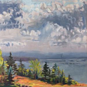 If It Would Rain (Moss Acre)24 x 24"Oil on Canvas
