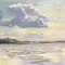 Cloud Over Pond Island<br />24 x 24"<br />Oil on Canvas