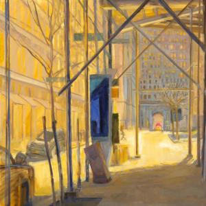 ScaffoldingTunnel 30 x 30" Oil on Canvas