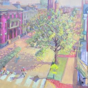 State Street Spring40 x 30"Oil on Canvas