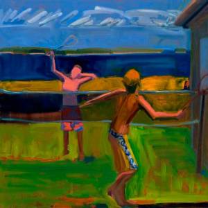 Badminton Trunks24 x 24"Oil on Linen