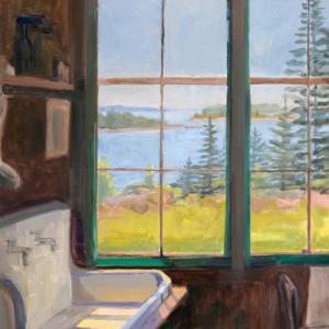 Light in Sink 40 x 30" Oil on Canvas