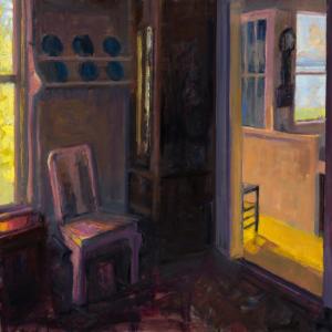 Two Rooms 30 x 30" Oil on Canvas