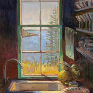 Pantry Sink 30 x 30"Oil on canvas
