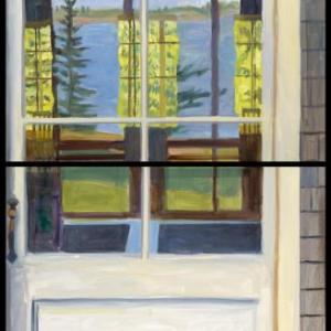 Through and Behind Diptych 30 x 60" Oil on Canvas