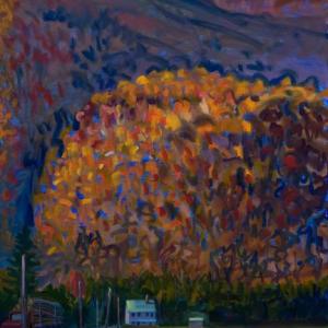 Newry House Last Light36" x 24"Oil on Canvas