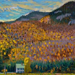 Newry House Past Peak>br>20 x 24"Oil on Canvas