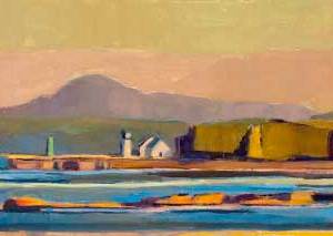 Islesboro Ferry12 x 36"Oil on canvas