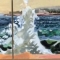 Schoodic to Champlain (Mark Island Light)<br/>12 x 63" in 6 panels, square and vertical<br/>Oil on panel