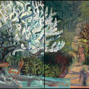 Garden Path Diptych36 x 48"Oil on Canvas