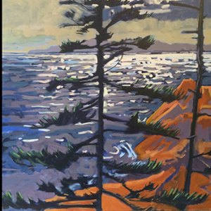 Trees Hold Bay30 x 120" in 4 square panelsOil on Canvas