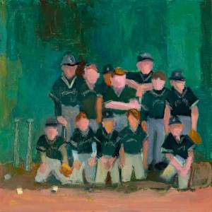 The Team12 x 12"Oil on Panel