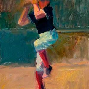 Windup12 x 24"Oil on Panel