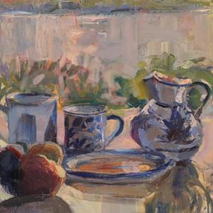 After Lunch14 x 11"Oil on Panel